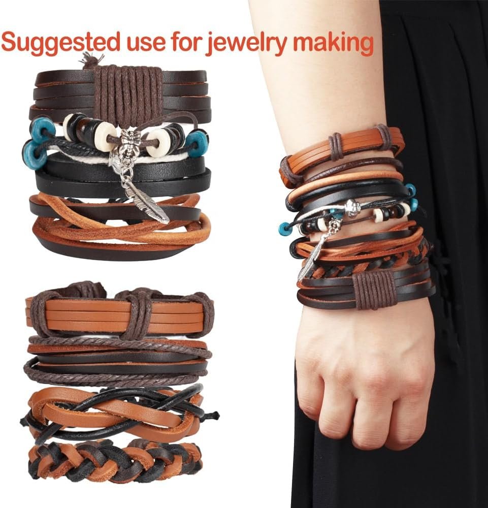 3mm Leather Cord - Dark Brown - Image 3